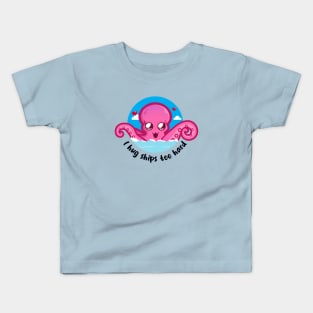 Hug ships too hard kraken (on light colors) Kids T-Shirt